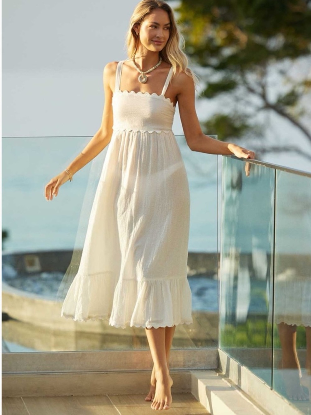 PQ Swim Emory Dress in White